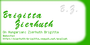 brigitta zierhuth business card